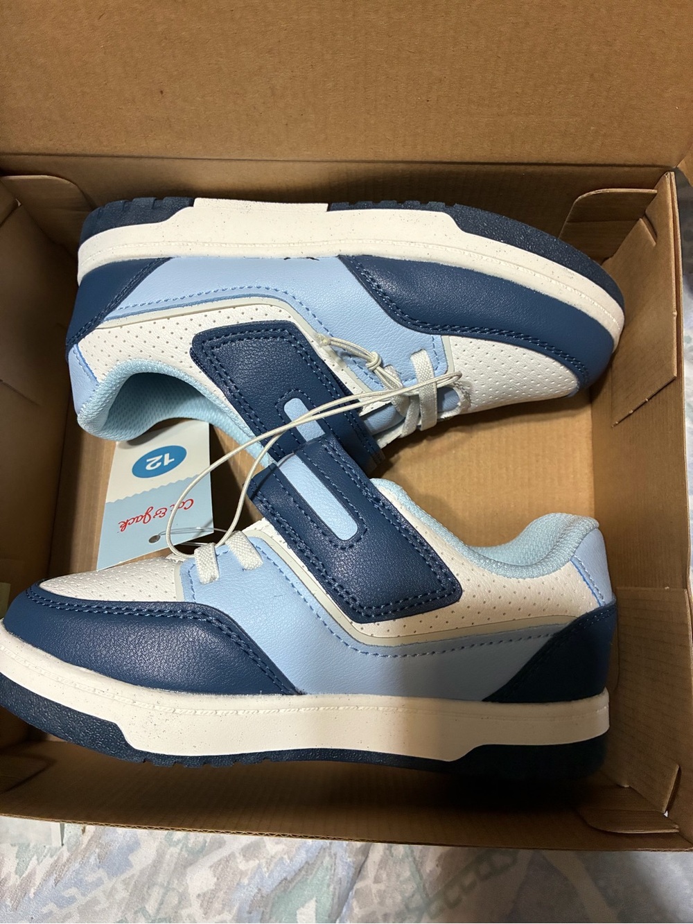 Cat & Jack Light Blue and Navy Boys' Casual Sneakers